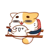 Sushi Cat whatsapp stickers