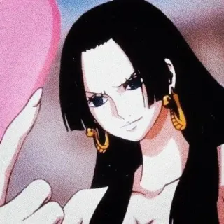 🌙 Boa Hancock One Piece Anime, Chica, Dedo corazón, One Piece, Boa Hancock telegram sticker