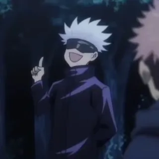 🛑 Gojo Satoru Jujutsu Kaisen годжо сатору, магическая битва, аниме, манга, персонаж, колдун whatsapp sticker
