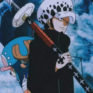⚜ Trafalgar Law One Piece 动漫, 剑, 角色, 海贼王, 特拉法尔加·罗 telegram sticker