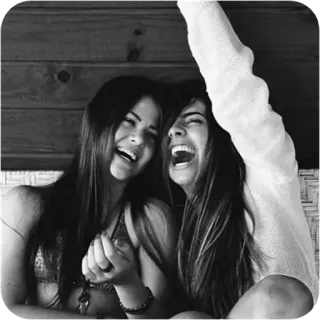 😍 Freunde, Mädchen, Lachen, Frauen, Spaß, Freude, Freundschaft whatsapp sticker