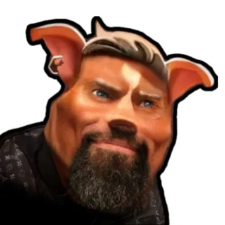 😏 dog, meme, funny, animal, cartoon, hybrid telegram sticker