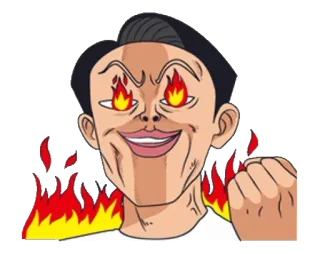 😈 api, kartun, marah, meme, jengkel telegram sticker