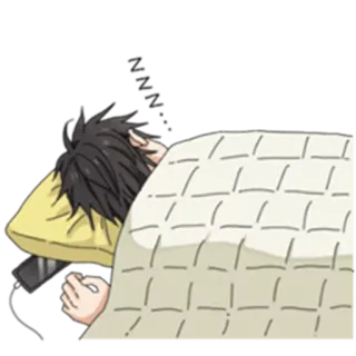 💤 sleeping, bed, blanket, pillow, phone, lazy, tired telegram sticker