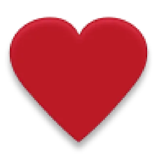 ❤ หัวใจ, ความรัก, สีแดง, อิโมจิ, วาเลนไทน์, ความรัก telegram sticker