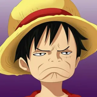 👒 Monkey D. Luffy One Piece Anime, Manga, Pirata, Sombrero de paja telegram sticker