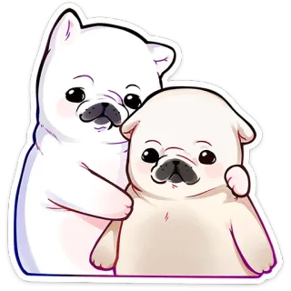 ⭐ perro, lindo, cachorro, animal, dibujo animado, mascota telegram sticker