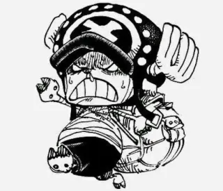 😠 Tony Tony Chopper One Piece Anime, Cartoon, One Piece, Tony Tony Chopper, Wütend, Manga telegram sticker