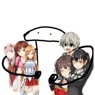 🙈 Anime, Hoạt hình, Nghệ thuật kỹ thuật số, Nhãn dán, Fanart telegram sticker