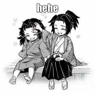 🙂 hehe anime, cute, kids, chibi telegram sticker