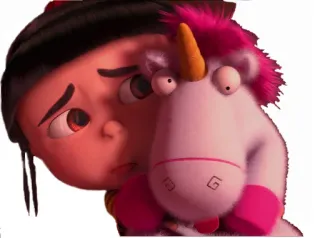 😰 Agnes Despicable Me Cartoon, Einhorn, Niedlich, Mädchen, Film telegram sticker