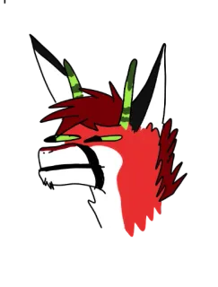 🐉 rubah, hewan, gambar, sketsa, karakter, kartun telegram sticker