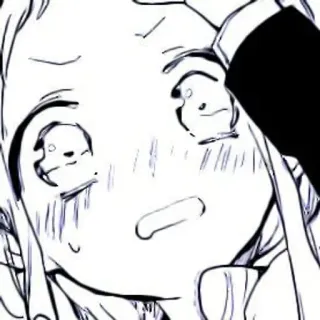 🫐 Anime, Manga, Cartone animato, Faccia, Espressione, Illustrazione telegram sticker