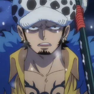 🩺 Trafalgar Law One Piece one piece, anime, trafalgar law, charakter, pirat telegram sticker