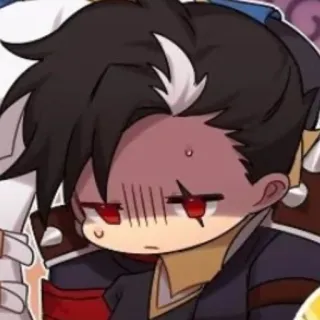 😥 Anime, Dibujo animado, Personaje, Pegatina telegram sticker