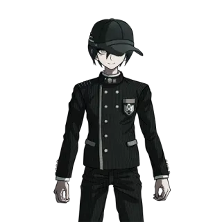 😃 Shuichi Saihara Danganronpa Аниме, Видеоигра, Персонаж, Детектив, Темный telegram sticker