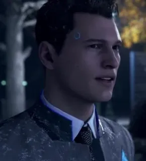 🌟 Connor Detroit: Become Human 안드로이드, 비디오 게임, 캐릭터, SF (사이언스 픽션) telegram sticker