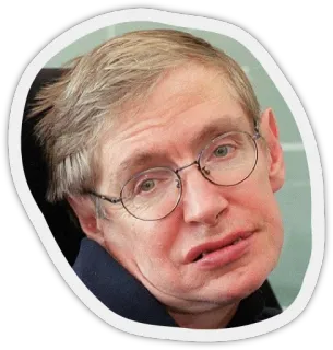 😢 Stephen Hawking Стивен Хокинг, Ученый, Физика, Астрофизика, Черные дыры, Теоретическая физика telegram sticker