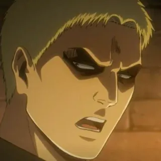 🐱 Reiner Braun Attack on Titan anime, character, manga, titan, reiner, aot, attack on titan whatsapp sticker