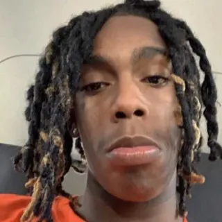 🥺 YNW Melly Retrato, Rosto, Homem, Dreads, YNW Melly, Rapper telegram sticker