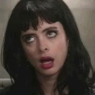 🖤 Jessica Jones sarcastic, exasperated, eye roll, marvel, superhero telegram sticker