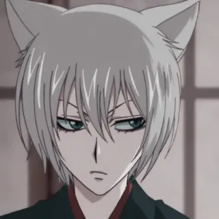 ➰ Tomoe Kamisama Kiss 动漫, 狐狸, 耳朵, 漫画, 角色, 巴卫, 元气少女缘结神 telegram sticker