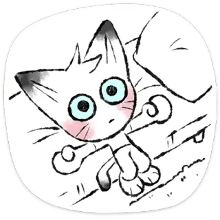 🐱 Katze, Kätzchen, süß, Tier, Cartoon, Haustier whatsapp sticker