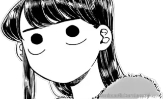 👀 Komi Shouko Komi Can't Communicate Anime, Manga, Leuk, Grappig, Expressie, Komi Can't Communicate, Komi Shouko whatsapp sticker