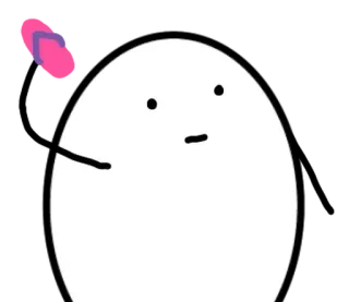 🥚 desenho animado, ovo, chinelo, simples, engraçado telegram sticker