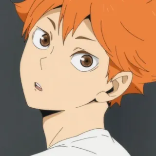 ☀️ Hinata Shoyo Haikyuu!! anime, hinata, haikyuu, cartoon, character telegram sticker
