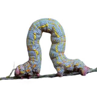 🤍 гусеница, насекомое, природа, личинка, животное telegram sticker