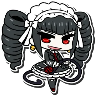 🃏 Celestia Ludenberg Danganronpa Anime, Mangá, Personagem, Jogo telegram sticker
