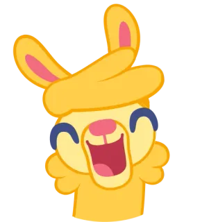 ☺️ Emoji, Ausdruck, Fröhlich, Hase telegram sticker