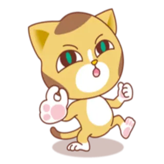 👌 Katze, Tier, Cartoon, Süß, Aufkleber telegram sticker