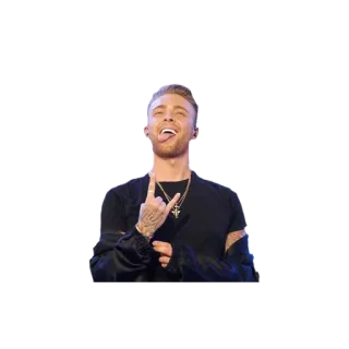 🤙 cantor, homem, música, língua, gesto telegram sticker