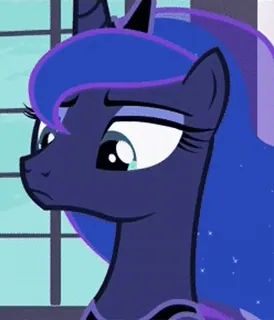 😔 Princess Luna My Little Pony Pony, Dibujos animados, Triste, Princesa, Luna telegram sticker