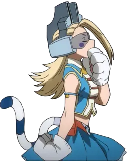🤔 Mei Hatsume My Hero Academia Anime, My Hero Academia, Mei Hatsume, Personaje, Invención telegram sticker
