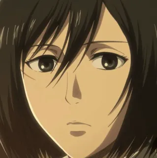 ❤️ Mikasa Ackerman Attack on Titan มิคาสะ, อนิเมะ, ผ่าพิภพไททัน, AOT, ตัวละคร, ผู้หญิง whatsapp sticker