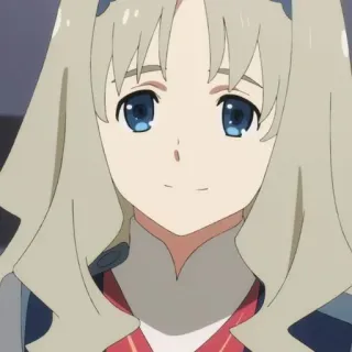 🐚 Kokoro Darling in the Franxx anime, Kokoro, Darling in the Franxx, character telegram sticker
