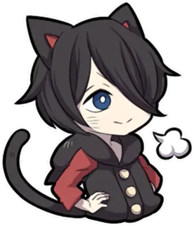 😌 애니메이션, 고양이, 만화, 귀여운, 캐릭터, 스티커 telegram sticker