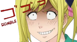😈 RUMBLE Аниме, Лицо, Выражение, Манга telegram sticker
