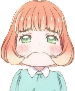 😭 Anime, Traurig, Mädchen, Cartoon, Emotional, Niedlich whatsapp sticker