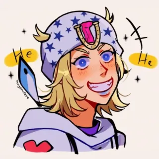🍮 Johnny Joestar JoJo's Bizarre Adventure He He Anime, Manga, Jojo, Johnny, Joestar telegram sticker