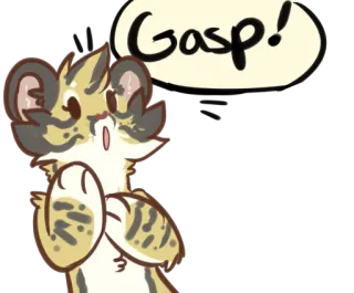 😯 Gasp! Überraschung, erstaunt, Tiger, süß, Tier, Gesichtsausdruck telegram sticker