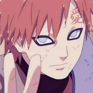 😊 Gaara Naruto 愛 anime, naruto, gaara, manga, character, sand, ninja telegram sticker