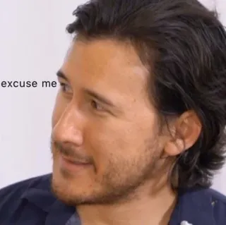 🤨 Markiplier excuse me markiplier, excusez-moi, meme, youtube, youtubeur, drôle telegram sticker