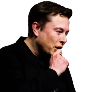 🤔 Elon Musk elon musk, negócios, tecnologia, empreendedor telegram sticker