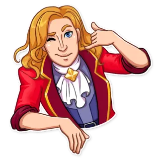 🤙 человек, персонаж, мультфильм, портрет, иллюстрация whatsapp sticker