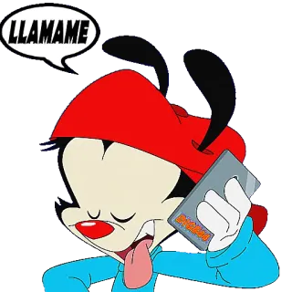 ☎️ LLAMAME cartone animato, chiamata, telefono, comunicazione, umorismo whatsapp sticker