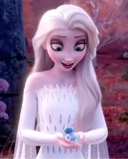 🧏‍♀ Elsa Frozen elsa, frozen, disney, desenho animado, rainha do gelo, animação telegram sticker
